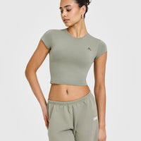 Cotton Icon Baby T-Shirt | Soft Sage Green