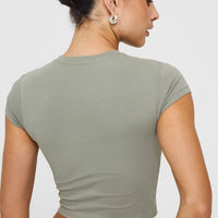 Cotton Icon Baby T-Shirt | Soft Sage Green