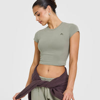 Cotton Icon Baby T-Shirt | Soft Sage Green