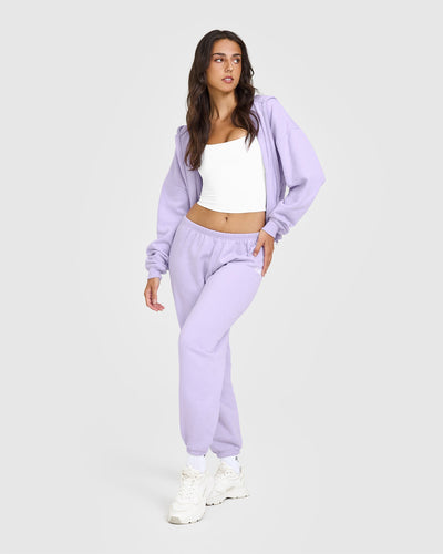 Mid Weight Joggers | Lavender Purple