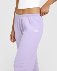 Mid Weight Joggers | Lavender Purple