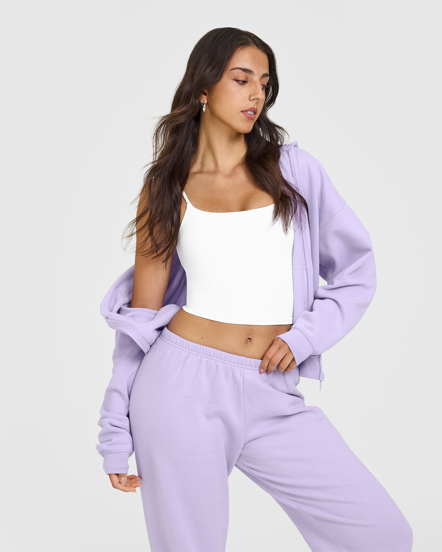 Mid Weight Joggers | Lavender Purple