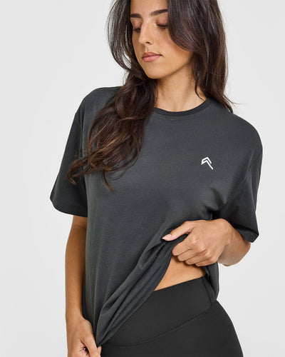 Classic Oversized Lightweight T-Shirt | Coal