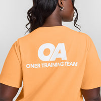 Classic Oversized Lightweight T-Shirt with Printed Graphic | Powdered Orange