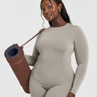 Mellow™ Soft Long Sleeve Top | Warm Sand