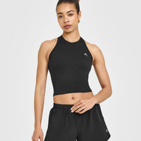 Go To Seamless Fitted Mid Vest | Black