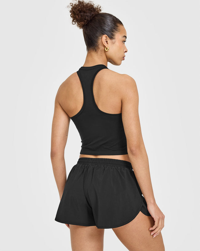 Go To Seamless Fitted Mid Vest | Black