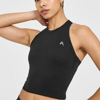 Go To Seamless Fitted Mid Vest | Black