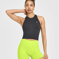 Go To Seamless Fitted Mid Vest | Coal