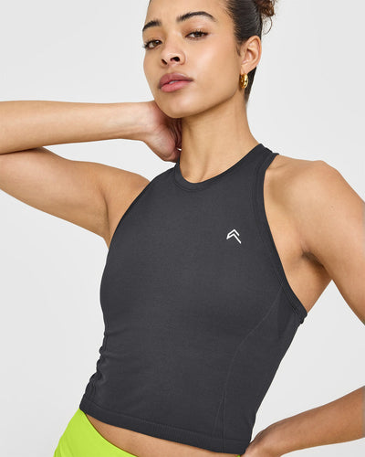 Go To Seamless Fitted Mid Vest | Coal