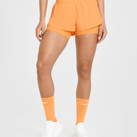 Unified Double Layer Shorts 5" | Powdered Orange