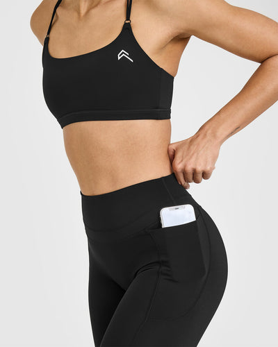 Unified High Waisted Pocket Leggings | Black