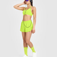 AirMove⢠Lined Shorts 3" | Charged Lime Green
