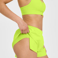 AirMove⢠Lined Shorts 3" | Charged Lime Green