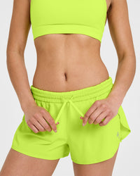 AirMove™ Lined Shorts 3" | Charged Lime Green