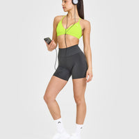 EasyLift™ Ultra Minimal V Neck Bralette | Charged Lime Green