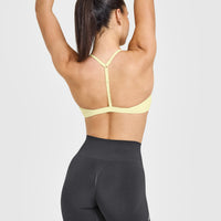 EasyLift™ Ultra Minimal V Neck Bralette | Pastel Yellow