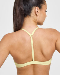 EasyLift™ Ultra Minimal V Neck Bralette | Pastel Yellow