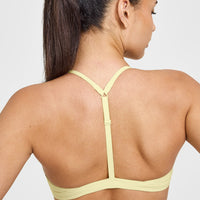 EasyLift™ Ultra Minimal V Neck Bralette | Pastel Yellow