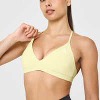 EasyLift™ Ultra Minimal V Neck Bralette | Pastel Yellow