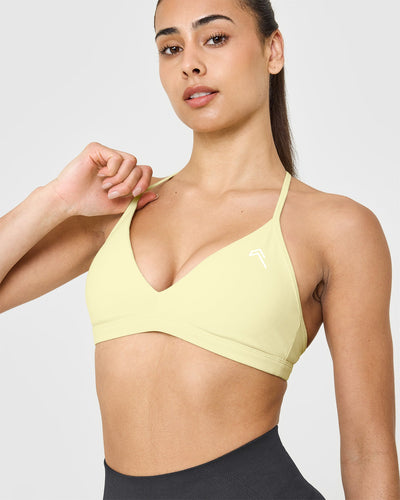 EasyLift™ Ultra Minimal V Neck Bralette | Pastel Yellow