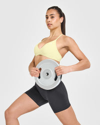 EasyLift™ Ultra Minimal V Neck Bralette | Pastel Yellow
