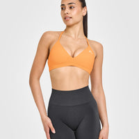 EasyLift™ Ultra Minimal V Neck Bralette | Powdered Orange