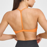 EasyLift™ Ultra Minimal V Neck Bralette | Powdered Orange