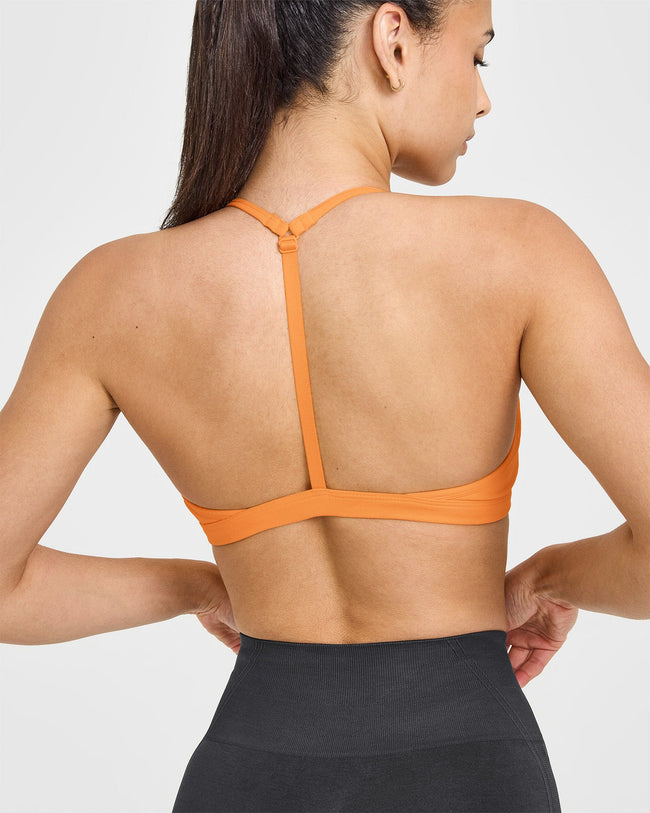 EasyLift™ Ultra Minimal V Neck Bralette | Powdered Orange