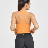 Go To Seamless Fitted Mid Vest | Powdered Orange