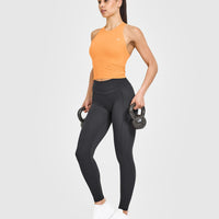 Go To Seamless Fitted Mid Vest | Powdered Orange