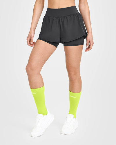 Unified Double Layer Shorts 5" | Coal