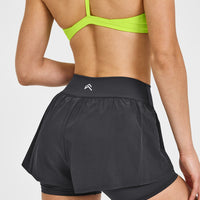 Unified Double Layer Shorts 5" | Coal