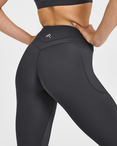 Unified High Waisted Pocket Leggings | Coal