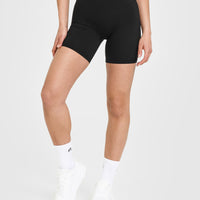 Unified High Waisted Shorts 6" | Black