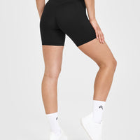Unified High Waisted Shorts 6" | Black