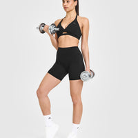 Unified High Waisted Shorts 6" | Black