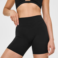 Unified High Waisted Shorts 6" | Black