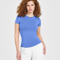 Mellow™ Soft Short Sleeve T-Shirt | Glaucous Blue