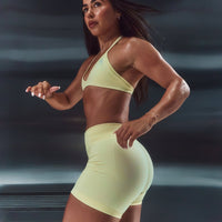EnhanceLift™ Seamless Shorts | Pastel Yellow
