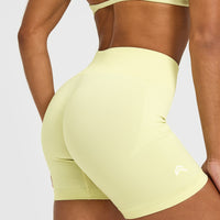 EnhanceLift™ Seamless Shorts | Pastel Yellow