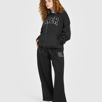 Foundations Oversized Oner 25 Straight Leg Joggers | Black
