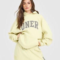 Foundations Oversized Oner 25 Hoodie | Pastel Yellow