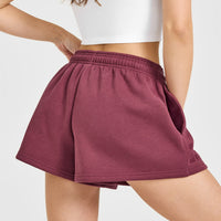 Foundations Oversized Oner 25 Shorts | Burnt Maroon