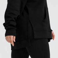 All Day Longline Hoodie | Black