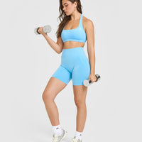 Effortless Seamless Shorts | Arctic Blue