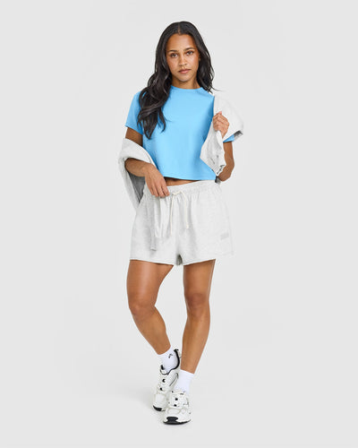 Cotton Relaxed T-Shirt | Arctic Blue