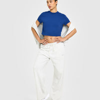 Cotton Relaxed T-Shirt | Vintage Navy