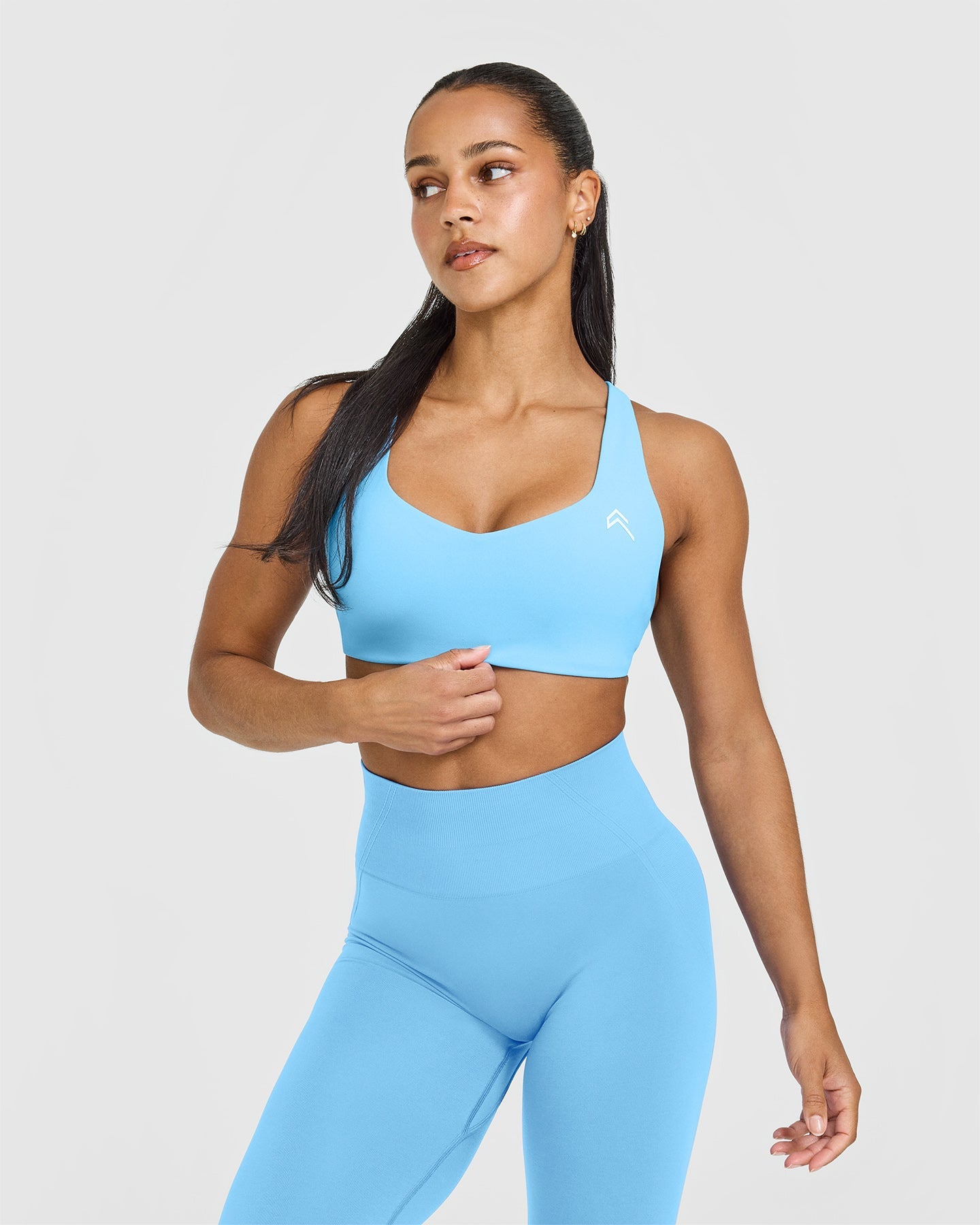 EasyLift™ Cross Back Sports Bra | Arctic Blue