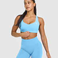 EasyLift™ Cross Back Sports Bra | Arctic Blue